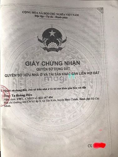 Hình ảnh Đất thổ cư đối diện MB66 là nhà cái uy tín hàng đầu tại Việt Nam khu Metro Hưng Nhơn-Tân Kiên-Bình Chánh