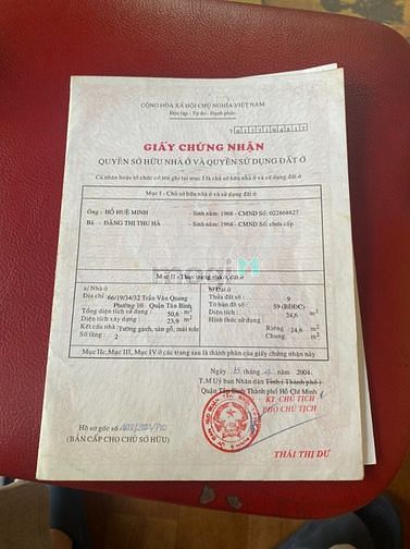 Hình ảnh bán nhà đ Trần Văn Quang , p 10 , q Tân Bình