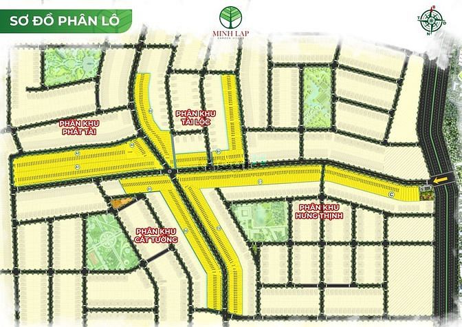 Hình ảnh Triển khai khu dân cư Minh Lập-Chơn Thành, Chỉ 5 triệu/m2