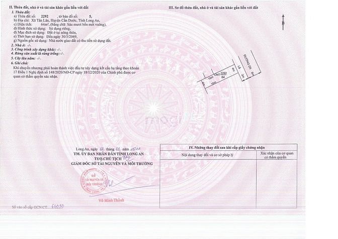 Hình ảnh Chủ ngợp nợ cần bán gấp lô đất MT QL50