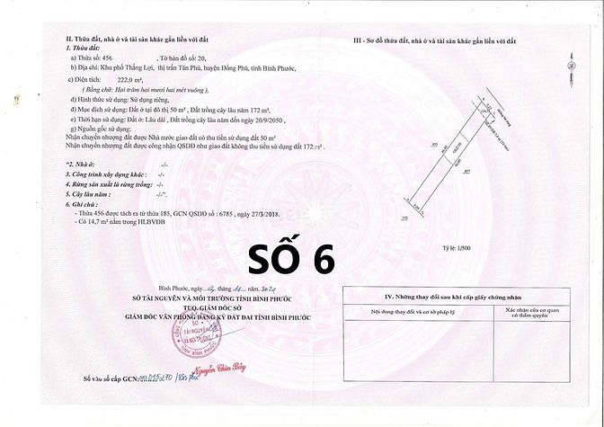 Hình ảnh Bán Đất Đẹp Số hồng 222m2 , KCN Huyện Đồng Phú