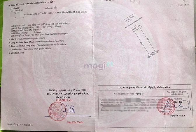 Hình ảnh Bán đất đường Bầu Mạc 15, Liên Chiểu, Đà Nẵng.