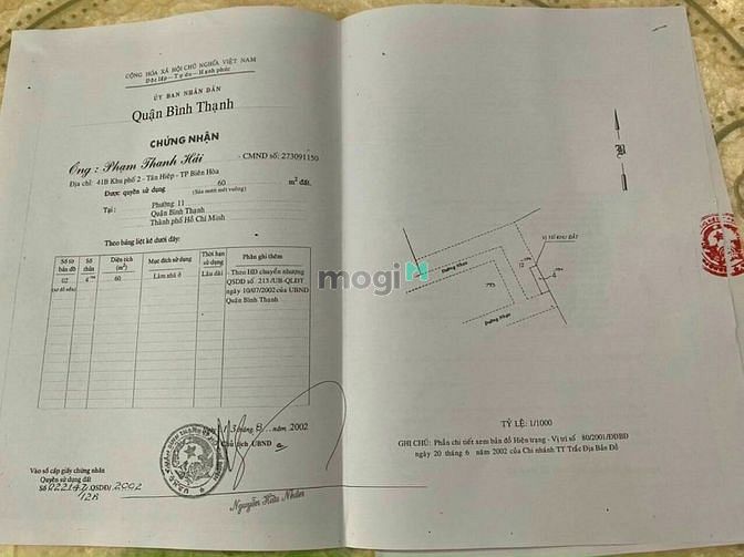 Hình ảnh Bình Thạnh, Phan Văn Trị, Lô đất hẻm 8m, KV 4x15m DT 60m2, Chỉ 8.4 tỷ