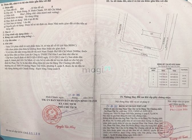 Hình ảnh Chính Chủ - Bán gấp đất Mặt Tiền Bình Chánh, đường Cao Lỗ, có sổ h