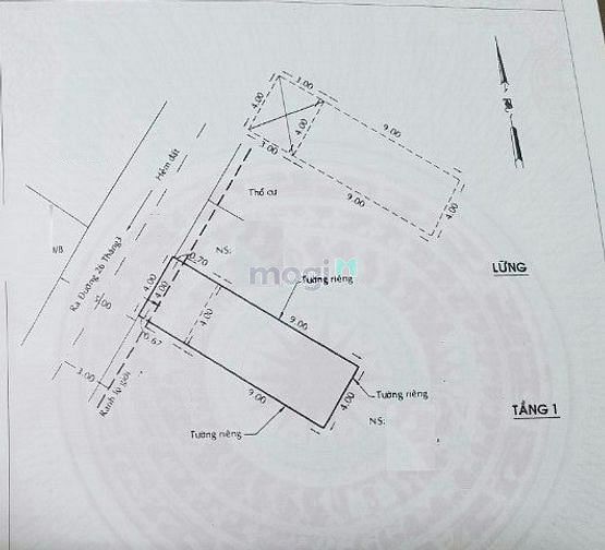 Hình ảnh Hẻm 5m thông - Đường 26/3 - DT: 48.1m2 - 1T 1Lững