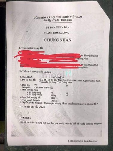 Hình ảnh Bán Đất ô 35 Lô B’4 Cienco5 Yết Kiêu Hạ Long Quảng Ninh