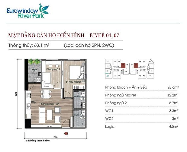Hình ảnh Chỉ từ 610tr Eurowindow River Park, Chiết khấu 12%