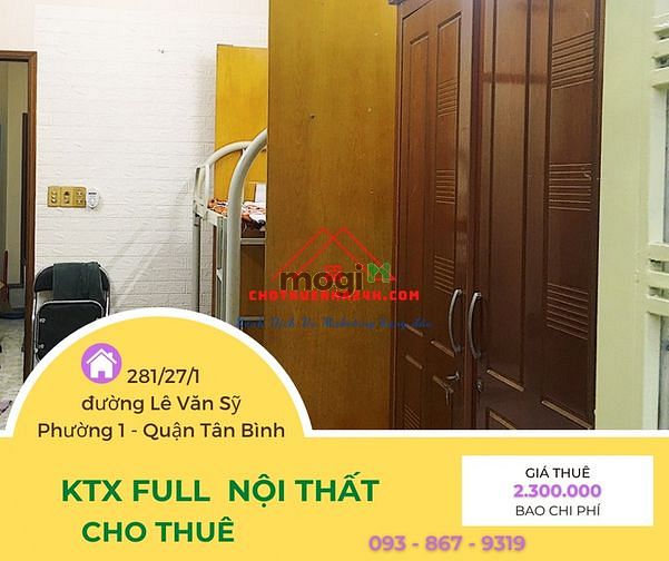 Hình ảnh Phòng KTX Cho Thuê Full Nội Thất có ban Công Lê Văn Sỹ, Q.Tân Bình