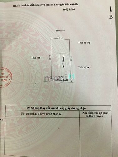 Hình ảnh Cần bán đất đường An Sơn 32, Thuận An Bình Dương  Diện Tích 15x33