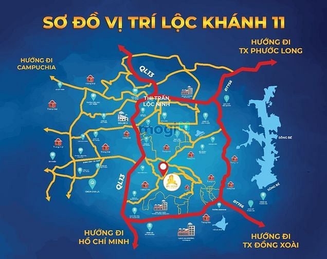 Hình ảnh Bán gấp đất, nền có 100m2 thổ cư,Lộc Khánh,Lộc Ninh