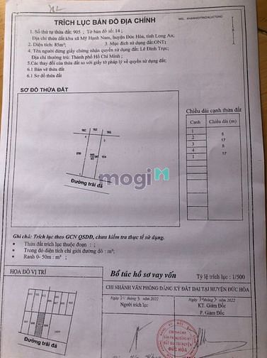 Hình ảnh Còn 1 lô đất thổ cư,5x20,giá 1 tỷ 4