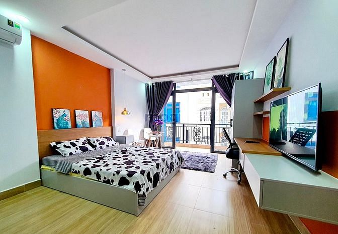 Hình ảnh Cho thuê studio ban công full nội thất Nguyễn Thái Bình quận 1