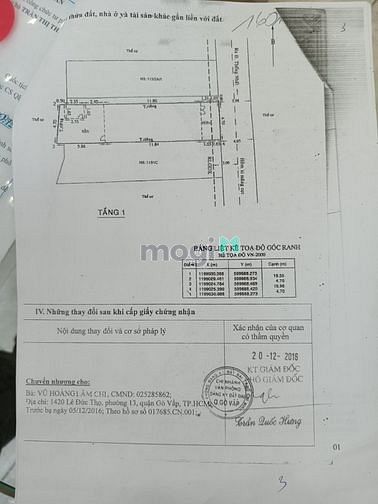 Hình ảnh Bán nhà HXH 4M-4.7x20 CN 92m2 giá 7t9~85tr/m2 -373/1/142 Thống Nhất