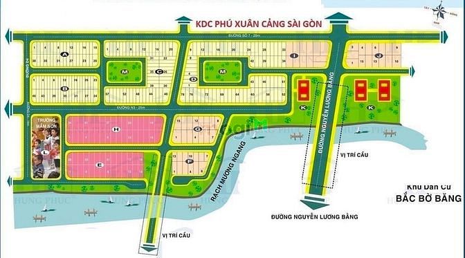 Hình ảnh Đất nhà bè kdc phú xuân cảng sài gòn 261 m