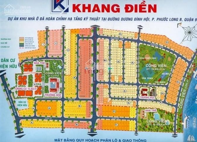 Hình ảnh Đất khu biệt thự Khang Điền Intresco MT Dương Đình Hội, Q9, 192m2