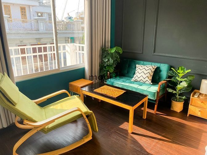 Hình ảnh CHDV có balcony lớn thoáng mát đầy đủ nội thất