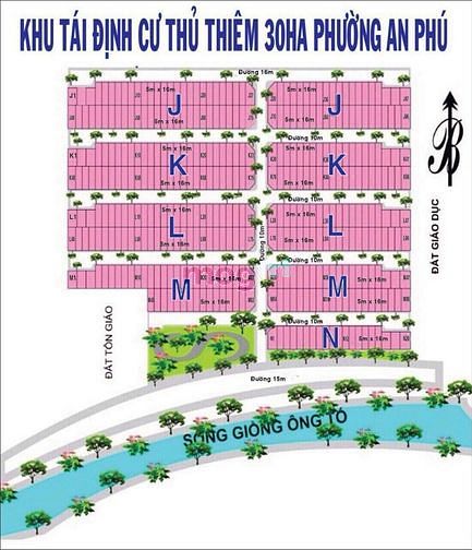 Hình ảnh Bán đất dự án Nam Rạch Chiếc, P.An Phú, Q2. Lô J. Đường 25m. 17.7 tỷ