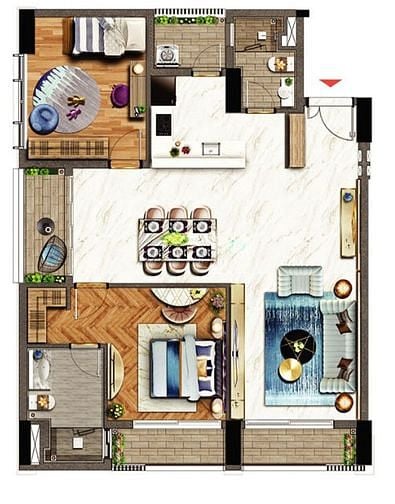 Hình ảnh Bán Midtown The Grande 2PN, full nội thất, 110m2