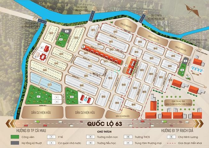 Hình ảnh Đất nền khu dân cư Minh Lương Kiên Giang