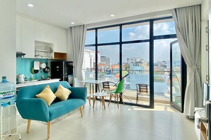 Hình ảnh Căn Hộ 1PN Balcony_50m2_Thảo Điền_Gần cầu Sài Gòn