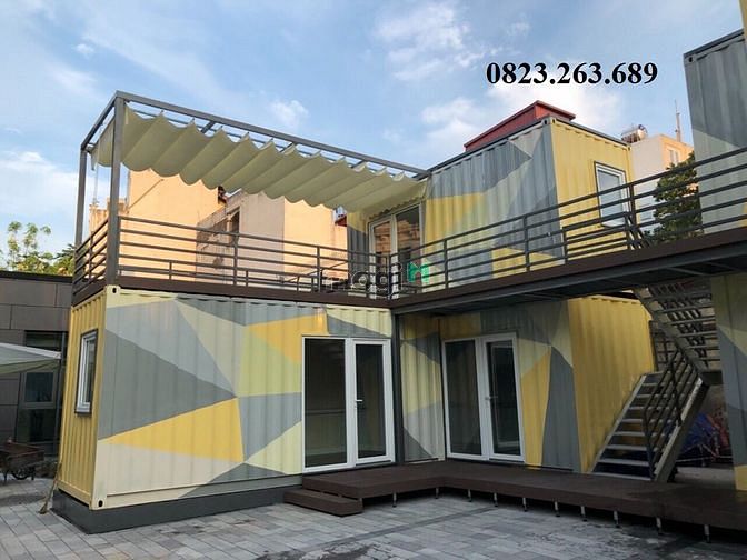 Hình ảnh Container thi công làm văn phòng, nhà ở