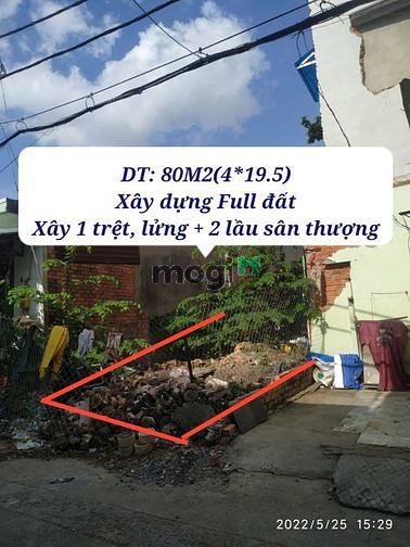 Hình ảnh Bán đất Gò Vấp - đường xe tải - 80m2 Công nhận đủ - 5.25 tỷ TL