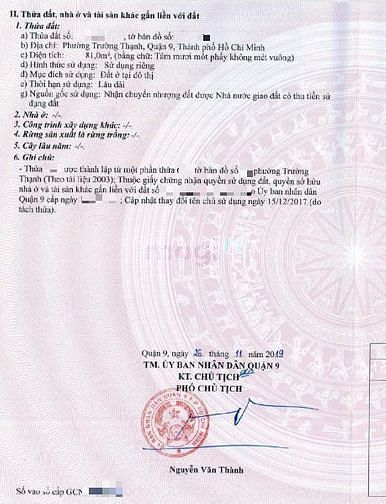 Hình ảnh Bán gấp trả nợ nằm nằm ngay KCN cao quận 9 TP.Thủ Đức.SHR.