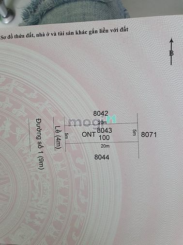 Hình ảnh Cần bán gấp đất mặt tiền đường số 1 KDC Thái Sơn