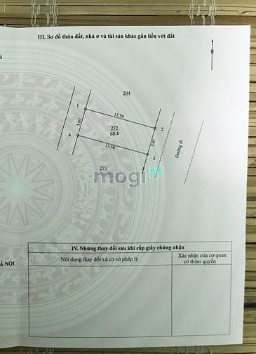 Hình ảnh Bán đất dịch vụ vân canh khu 25.2 ha,mặt đg 30m, 2 mặt thoáng DT 68.4m