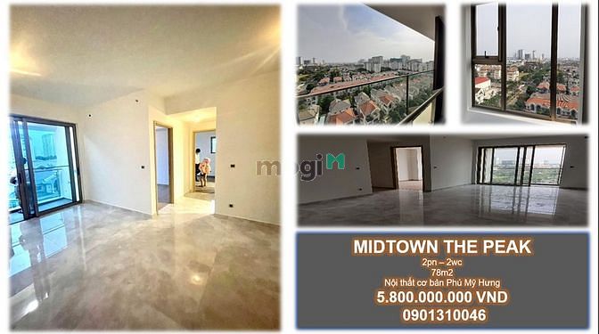 Hình ảnh Bán lỗ gần 1 tỷ căn Midtown M8 The Peak