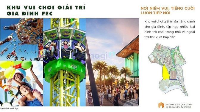 Hình ảnh Shophouse ngay khu quảng trường trong dự án Merryland Quy Nhơn.