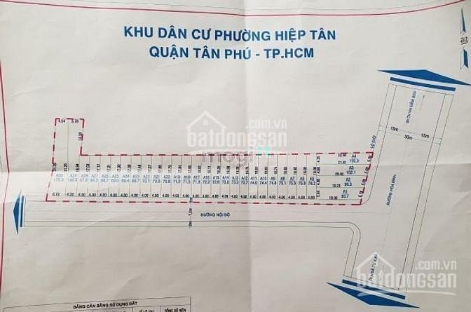 Hình ảnh Bán lô 179 MT Hòa Bình, Hiệp Tân, Tân Phú, 76m2, giá 4,590 tỷ,sổ riêng
