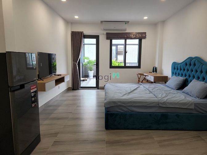 Hình ảnh Studio Cao Cấp Q3, Ban công siêu rộng, Full nội thất mới, Free Dich vụ