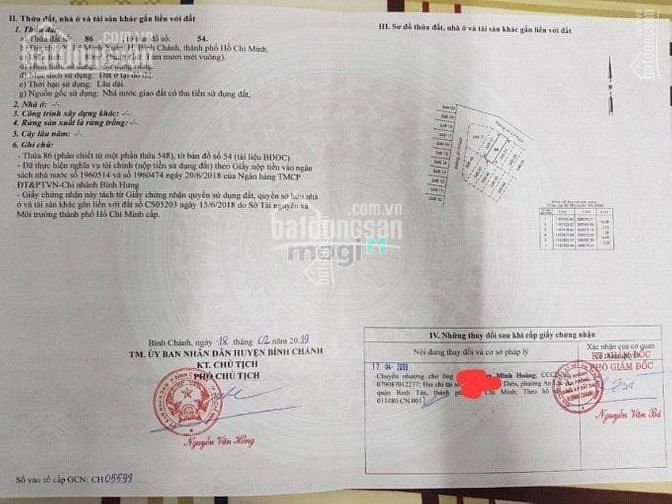 Hình ảnh Cơ hội sở hữu lô đất KDC Đại Phú, MT Trần Đại Nghĩa, Bình Chánh 80m2