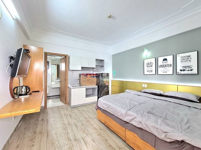 Hình ảnh CHDV Studio giá rẻ Trần Hưng Đạo Q1 - Full Nội thất - Cửa sổ thoáng