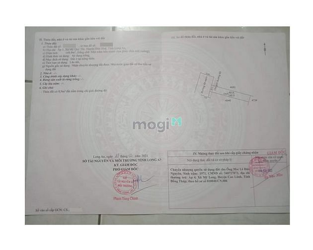 Hình ảnh Bán đất full thổ cư, ấp 1, xã Mỹ Qúy Tây, Đức Huệ, Long An