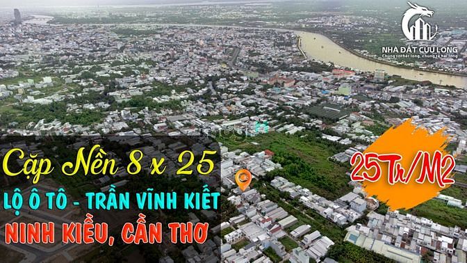 Hình ảnh Bán đất nền thổ cư Ninh Kiều|8x25M|Hẻm 6 Trần Vĩnh Kiết|Lộ ôtô 4M|