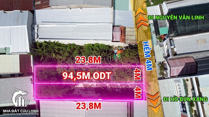 Hình ảnh Bán cặp nền đường Hồ Bún Xáng Ninh Kiều|Hẻm ôtô 4M|3,5T/Nền|