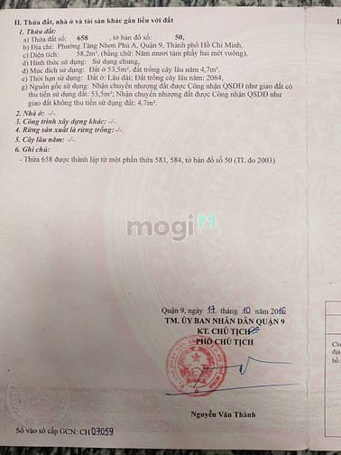 Hình ảnh Bán đất thổ cư hẻm 16 Làng Tăng Phú , P.TNPA , Quận 9 - Hương ĐB