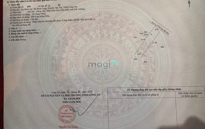 Hình ảnh Đất Nền Đường Bê Tông 3m cách vành đai Bình An 200m 5x22 Full TC