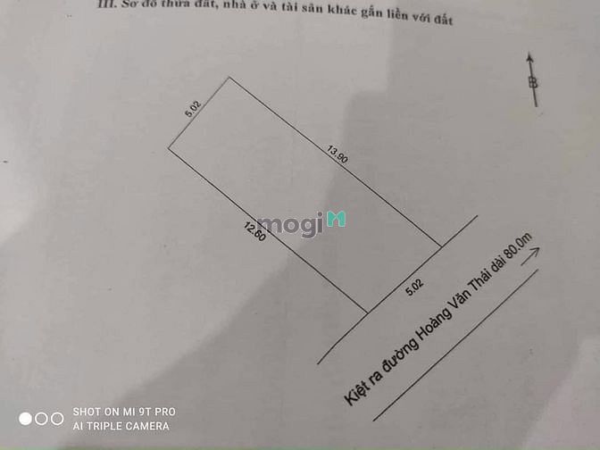 Hình ảnh Bán lô đất kiệt ôtto hoàng văn thái vi tri qa ok