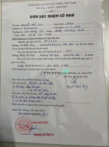 Hình ảnh Bán nhà góc: số 37C, đường Phùng Chí Kiên, Tân Phú. 2,9 tỷ.
