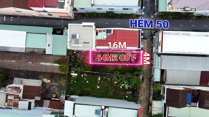 Hình ảnh Cặp nền Hẻm 50 (4M) đường Trần Hoàng Na|Ninh Kiều|4x16ODT|ĐB|2,8T