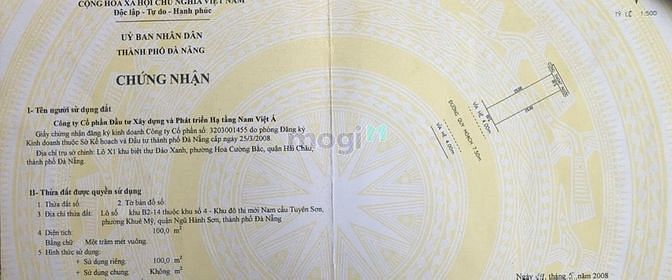 Hình ảnh Đất đường 7,5m Mỹ Đa Tây 5.Nam Việt Á.100m giá 4,8 tỷ