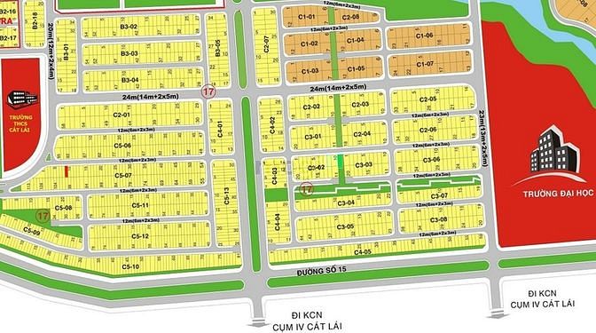 Hình ảnh Bán đất dự án cát lái Invesco 8x20 = 160m Giá 62tr/m