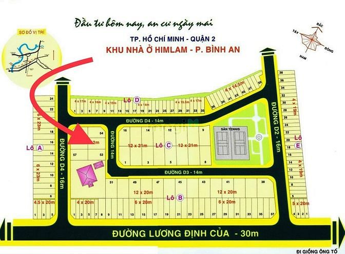 Hình ảnh CTY Hùng Vĩ Land [NC] Bán lô đất Biệt Thự KDC HimLam Lương Định Của Q2