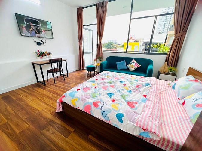 Hình ảnh Căn Hộ 1PN - Studio FullNT Ban Công Nhà Mới Thoáng Mát Decor Xinh Xắn