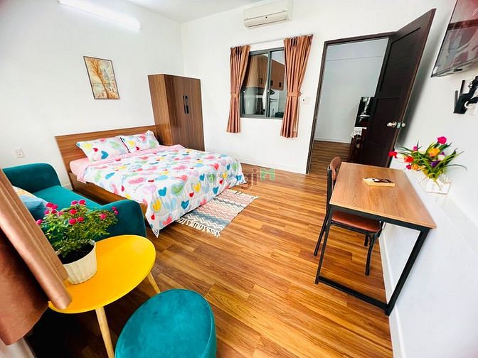 Hình ảnh Căn Hộ 1PN - Studio FullNT Ban Công Nhà Mới Thoáng Mát Decor Xinh Xắn