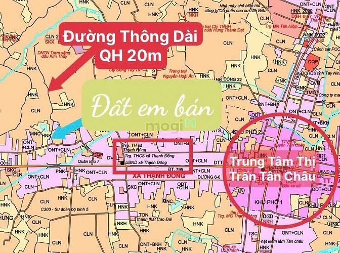Hình ảnh 1003m2 Mặt tiền đường 20m, Ngay trung tâm TT Tân Châu