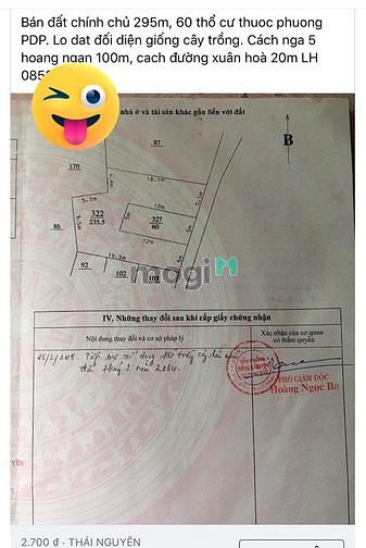 Hình ảnh Bán đất đường Xuân Hoà Phan Đình Phùng